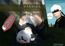 2b. 9s android commission cum_in_pussy dubious_consent huge_ass nier:_automata nonconsensual ntr quickie robot robot_penis x_ray