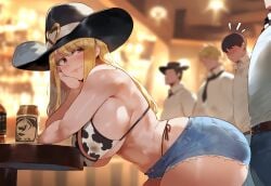 ai_generated big_ass big_breasts blonde_hair cow_girl fairy_tail lucy_heartfilia meiogun