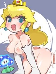 1boy 1girls blonde_female blonde_hair breasts breasts mario_(series) nude princess princess_peach royalty sex super_mario_bros._wonder sweelan vaginal_penetration