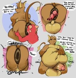 absurd_res anal anal_foot_gulp anal_vore anthro anus ass balls belly belly_grab big_belly big_butt butt_grab death dergum dergum_(dergum) digestion dragon duo english_text fatal_vore generation_1_pokemon genitals hand_on_butt hi_res male male/male male_pred male_prey mythological_creature mythological_scalie mythology nintendo penis pokemon pokemon_(species) puffy_anus raichu ruchex_(character) scalie sequence tail text vore willing_prey