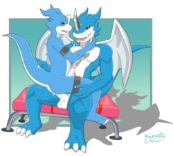 2boys anal anal_sex anus ass balls belt biceps big_feet blade blue_eyes blue_skin blush body_markings claws collar cowgirl_position cum cum_in_ass cum_inside cum_on_chest cum_on_penis cum_on_stomach cum_string cum_while_penetrated cumshot digimon dragon erection exveemon fangs flamedramon flamey gay gradient_background gray_body grey_skin grin gripping grope holding horn leaking male male_only markings meteorsmash muscles no_humans nude open_mouth orange_markings orgasm pecs penetration penis pose precum presenting presenting_hindquarters red_eyes red_markings scales scalie sex simple_background sitting size_play skin smile spread_legs spreading straddling string teeth toe_claws tongue uncut white_belly white_skin wings yaoi yellow_skin