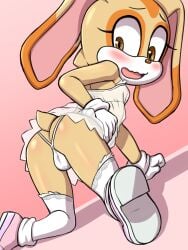 1girls anthro ass ass_focus ass_up blush cream_the_rabbit cub female female_focus female_only fur furry pussy sega sonic_(series) sonic_the_hedgehog_(series) sulilbug tail vagina