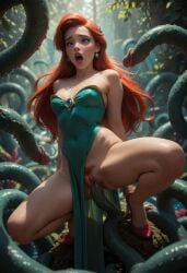 ai_generated ariel disney dress helpful_science high_heels red_hair royal_slut tentacle vaginal_penetration