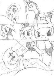 alicorn balls bed comic equine erection female friendship_is_magic hair horn horse horsecock long_hair magic male my_little_pony penis pillow pipsqueak_(mlp) pony princess_luna_(mlp) tg-0 tiara wings