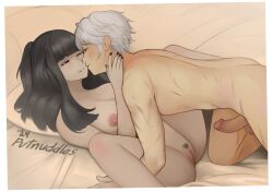 1boy 1girls 2024 fire_emblem fire_emblem_awakening nude penis pvtnuddles robin_(fire_emblem) robin_(fire_emblem)_(male) scar tharja_(fire_emblem)