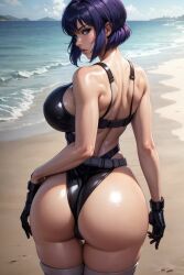 1girls 1robot_girl ai_generated android asian asian_bimbo asian_female ass ass_focus big_breasts bimbo blue_eyes boob_window breasts cleavage cyborg female ghost_in_the_shell kusanagi_motoko large_breasts liegekaena68 light-skinned_female light_skin looking_at_viewer looking_back purple_hair robot_humanoid short_hair thighhighs