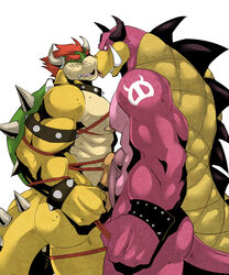 2012 abs ass big_penis blush boar bondage bound bowser cock_ring collar dragon erection fangs gay green_shell grin hair horn kokuhane koopa lizard male male_only mario_(series) mario_and_luigi_(series) midbus muscles nintendo nipples nude pecs penis pig plain_background porcine reptile royalty scalie shell smile spikes spiky_shell suid suina sus_(pig) tattoo tongue turtle tusks white_background