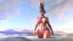 3d big_breasts breasts charybdis giantess greek_mythology huge_breasts icarusillustrations macro monster_girl nipples