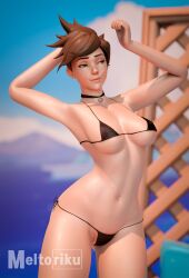 lena oxton from blizzard entertainment by meltoriku