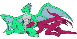 anthro dragon female yuri pussy tenecayr tongue yuri