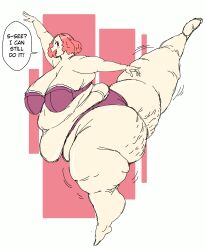 bbw cellulite fat haru_okumura huge_ass huge_belly huge_breasts massive_ass morbidly_obese morbidly_obese_female overlordzeon overweight persona persona_5 pose