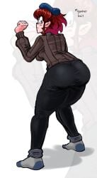 ass ass_focus ass_grab ass_up beanie bending_over bent_forward bent_over big_ass big_butt big_thighs brown_hair butt_focus clothed clothed_ass clothed_female french friday_night_funkin friday_night_funkin_mod girlfriend_(fnf) girlfriend_(friday_night_funkin) girlfriend_(mods) hair hat headwear korean_nooby(artist) looking_back looking_behind massacre_girlfriend_(friday_night_funkin massacre_girlfriend_(friday_night_funkin) millie_(mistful_crimson_morning) mistful_crimson_morning red_hair shocked shocked_expression shocked_eyes short_hair suprised suprised_expression suprised_eyes suprised_look sweater thick thick_ass wide_hips