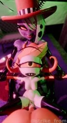 female valentino from hazbin hotel by strikefrommidnight