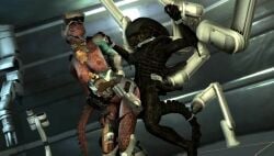 alien alien_(franchise) argonian cowgirl_position gonzo0o male/female male_xenomorph sex tagme video xenomorph