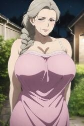 ai_generated big_breasts breasts_bigger_than_head cleavage gilf grandmother huge_breasts mature_female ultrahentaisai