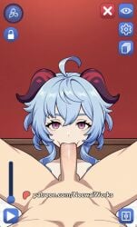 1boy 1girls 2d 2d_animation ai_assisted animated big_penis blowjob blowjob_face breath cum cum_in_mouth cumshot deepthroat fellatio female game gameplay gameplay_mechanics ganyu_(genshin_impact) genshin_impact horns hoyoverse light-skinned_female mihoyo mp4 my_hardcore_harem necwaiworks orgasm patreon_logo patreon_url patreon_username penis self_upload sex sexual sound sucking sucking_penis tagme uncensored video video_games