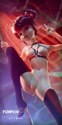 1girls 3d 3d_(artwork) artist_name black_hair blur_censor breasts censored cum cum_covered cum_in_pussy cum_on_body cum_on_breasts cum_on_face female female_only hair_bun hair_streak marinette_dupain-cheng medium_breasts miraculous:_tales_of_ladybug_and_cat_noir miraculous_ladybug miraculous_ladybug_paris mosaic_censoring naked naked_female open_mouth peace_sign pumpkincat re-verse_marinette self_upload solo stockings stripper stripper_pole striptease tongue_out v_sign