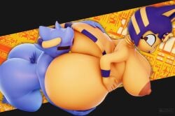 3d animal_crossing ankha ankha_(animal_crossing) ass geodat64 nintendo tagme