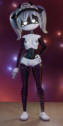 3d 3d_(artwork) alexandrstariy butler cute cute_face cute_female drone female female_only glitch_productions gold_hair golden_hair j_(murder_drones) j_worker_drone light_gray_hair maid murder_drones naked naked_female nude nude_female robot robot_girl sex standing stepanaan white_eyes