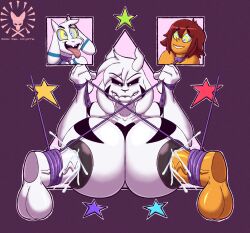 anthro asriel_dreemurr asriel_dreemurr_(god_form) balls big_balls big_breasts big_penis bodily_fluids boss_monster_(undertale) bovid breasts caprine collar cum cum_in_nipples cum_inside double_penetration erection female female_asriel frisk frisk_(undertale) fur genital_fluids genitals goat group group_sex hair heart_(marking) hi_res horn huge_breasts human human_on_anthro hypno_eyes hypnosis interspecies juandelcoyote.inc leash leash_pull looking_at_genitalia looking_at_penis looking_pleasured male male/female mammal markings mind_control nipple_fetish nipple_penetration nipple_play nipples nude open_mouth orgasm_face penetration penis rule_63 sam_(steamyfur) sex solo_focus threesome tongue tongue_out trio undertale undertale_(series) white_body white_fur