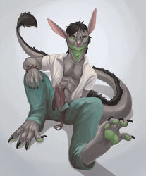 alien antennae anthro creature ear erection hybrid jericho male male_only monster paws penis thestory