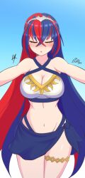 alear_(female)_(fire_emblem) alear_(fire_emblem) alternate_costume bikini breasts closed_eyes female female_only fire_emblem fire_emblem_engage nintendo raydango solo swimsuit