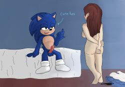 anthro bodily_fluids erection eulipotyphlan fan_character female genital_fluids genitals glamarts23 hedgehog hi_res human interspecies male male/female mammal paramount_pictures penis precum pubes pubes_exposed sega sonic_(series) sonic_the_hedgehog sonic_the_hedgehog_(film) sonic_the_hedgehog_(series)