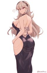 alternate_costume ass corrin_(fire_emblem) corrin_(fire_emblem)_(female) daymandraws female female_only fire_emblem fire_emblem_fates modakawa_dress nintendo sideboob solo