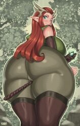 1girls big_breasts big_butt boots critical_role:_vox_machina flatillustratorkhan howardk huge_ass huge_butt keyleth large_ass large_butt long_hair looking_at_viewer looking_back pointy_ears red_hair sideboob tagme the_legend_of_vox_machina thick_ass thick_thighs thigh_highs thighs wide_hips