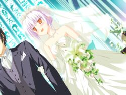 dress hoshizora_no_memoria ototsu_yume pointy_chin shida_kazuhiro wedding_dress