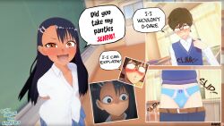 1boy 1girls crossdressing english_text female feminization hayase_nagatoro human male please_don't_bully_me,_nagatoro ruinvs tagme text