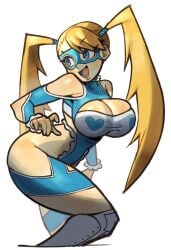 1girls ass big_ass big_breasts big_butt blonde_hair blue_eyes breasts cleavage cleavage_cutout eduedude female female_wrestler hi_res high_resolution highres hips leotard rainbow_mika skimpy_clothes solo_female street_fighter street_fighter_alpha thick_thighs thighs twintails wrestler