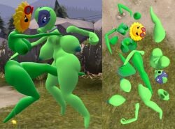 2girls alombti angry anthro ass before_and_after boobies boobs breasts butt catfight comic comic_strip cuntbusting green_shadow_(pvz) heroine heroine_in_trouble large_ass large_boobs large_breasts large_butt large_thighs modular perky_breasts perky_nipples plants_vs._zombies_heroes plants_vs_zombies:_heroes pussy solar_flare_(pvz) source_filmmaker stubborn superheroine two_panel