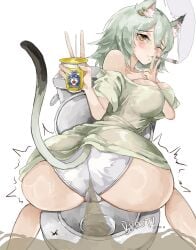 beer big_ass chainsmoker_cat cigarette fart fart_cloud fart_fetish girlfailure neet neet_girl slob smoking tagme toilet yani_neko yani_neko_(yani_neko)