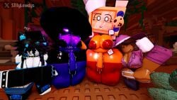 2futas 2girls 3d artist_request azure_(forsaken) cookieware_(die_of_death) die_of_death_(roblox) forsaken_(roblox) futanari loveshot_(die_of_death) party_two_time roblox tagme tagme_(artist) two_time