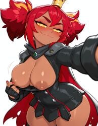 ai_generated ass brawl_stars breasts large_breasts magma_mandy_(brawl_stars) mandy_(brawl_stars) selfie solo thick_thighs voluptuous