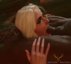 1boy 1girls 3d animated big_penis blowjob cd_projekt_red ciri erection fellatio female gladionanimated nyxworks oral pov sound tagme the_witcher_(series) the_witcher_3:_wild_hunt video