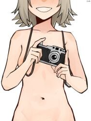 2d female female_only flat_chest gamryous girls'_frontline mp41_(girls'_frontline) naked slim smiling smiling_at_viewer