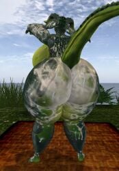 big_ass bubble_butt cleavage cum deathclaw female ferialexonar furry huge_ass nipples tagme thick_thighs wide_hips