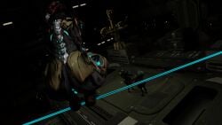 3d 3d_(artwork) 3d_render ass ass_bigger_than_head ass_focus asshole big_ass big_butt big_thighs female female_focus grineer ivara_(warframe) rope self_upload sitting sitting_on_person somopal_(artist) stealth tagme warframe wide_hips wide_thighs wire