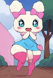 1futa ai_generated balls big_boobs big_breasts boobs bottomless breasts dickgirl futa futanari lovelitchi penis tamagotchi thicc thick_thighs