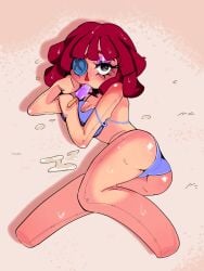 1girls beach beach_background blush blushing blushing_at_viewer eating female female_only ice_cream looking_at_viewer ragatha ragatha_(beach_outfit) ragatha_(the_amazing_digital_circus) red_hair suggestive tagme tagme_(artist) the_amazing_digital_circus