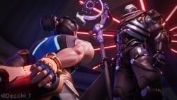 captured decchi_t gay male male_only muscular muscular_male overwatch overwatch_2 ramattra wuyang