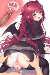 ai_generated cum cum_in_pussy dress panties_aside pantyhose sex sex_from_behind skirt white_panties yuzuki_roa