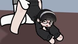 anal anal_sex animated backshots battle_for_dream_island brown_eyes brown_hair clothed clothing dark_eyes doggy_style freckles gacha gacha_life_2 glasses golf_ball_(bfdi) light-skinned_female light_skin self_upload shorter_than_10_seconds tagme video voice_acted