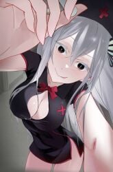 1girls 2d 2d_(artwork) 2d_artwork adult adult_female anime anime_character big_boobs big_breasts black_clothes black_dress black_outfit black_topwear breasts brown-eyed_female brown_eyes busty busty_female busty_girl butterfly_hair_ornament butterfly_ornament cleavage closed_mouth_smile clothes digital digital_art digital_drawing digital_drawing_(artwork) digital_media digital_media_(artwork) drawing dress echidna_(re:zero) eyebrows_visible_through_hair fanart female female_focus female_only fingers hair_between_eyes head_tilt indoor indoor_background indoors interior_background large_boobs large_breasts lean_figure leaning leaning_forward long_hair looking_at_viewer manga_character mature mature_female mature_woman narrow_waist nurse nurse_cap nurse_clothes nurse_clothing nurse_costume nurse_dress nurse_hat nurse_outfit nurse_uniform outfit portrait re:zero_kara_hajimeru_isekai_seikatsu shiraesu shoulders slender_body slender_waist slim_female slim_waist smile smiley_face smiling smiling_at_viewer solo thighs tilted_head topwear upper_body white-haired_female white_eyelashes white_fox_(studio) white_hair white_pupils wide_hips witch woman