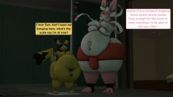 ass bbm bbw big_ass big_breasts breasts bubble_ass bubble_butt busty_male eeveelution female huge_ass huge_breasts kingofthekabuto male male_with_breasts overweight pikachu pokemon pokemon_(species) queenofthekabuto sam_(queenofthekabuto) sylveon thick_thighs weight_gain wide_hips