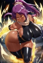 1girl 1girls absurd_res absurd_resolution absurdres ai_assisted ass ass_bigger_than_head ass_focus ass_grab ass_up asshole bleach bleach:_sennen_kessen-hen bleach:_the_thousand-year_blood_war breast_grab breast_squeeze breasts breasts_bigger_than_head breasts_out cat cat_ears cat_tail catgirl hi_res high_quality high_resolution highres hips hips_wider_than_shoulders huge_ass huge_breasts human jumping latex leotard leotard_aside meiogun midair naughty_face shihouin_yoruichi solo solo_female solo_focus thick_thighs thighhighs thighs wide_hips yoruichi_shihouin
