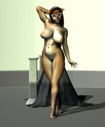 3d anthro big breasts canine female hip pinup solo vic34677