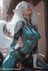 1boy 1girls ai_generated ass ass_grab big_ass big_breasts blush breast_grab breasts closed_mouth clothes clothing cute cute_face duo female female_focus female_on_top large_ass large_breasts light-skinned_female light_skin long_hair looking_at_viewer male marvel marvel_rivals nipples penis penis_in_pussy pink_nipples pussy sexy sexy_body sexy_female white_fox_(marvel) white_fox_(marvel_rivals) white_hair yellow_eyes younger_female